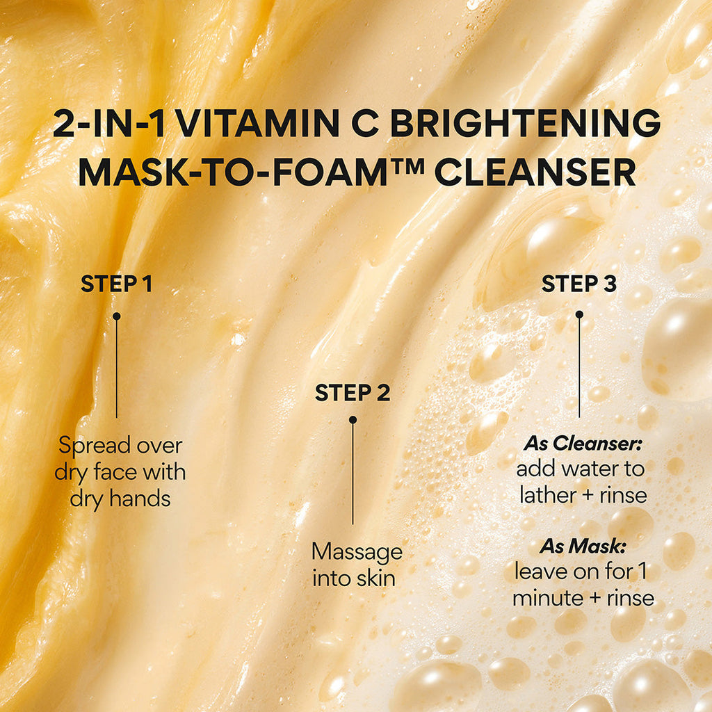 Vitamin C Brightening Mask-To-Foam™ Facial Cleanser
